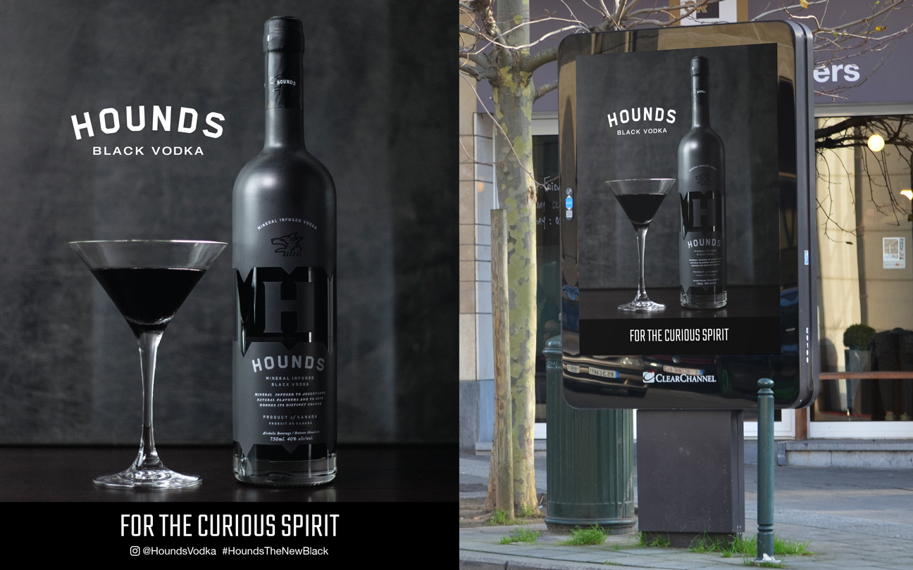 Hounds Vodka Print & Digital Ad