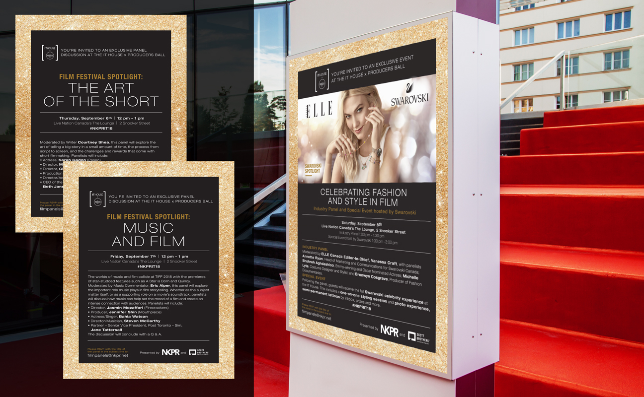 NKPR x Producers Ball Event Signage - TIFF 2018