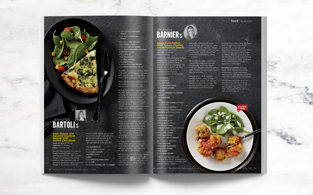 Black Box Challenge Food Feature - Canadian Living magazine